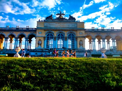 Tourists At Garden Monument