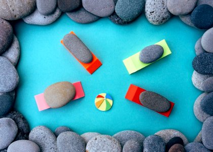 Rocks In Shape Of Swimming Pool