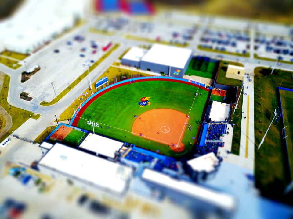 Aerial View Of Kansas University Ballfield