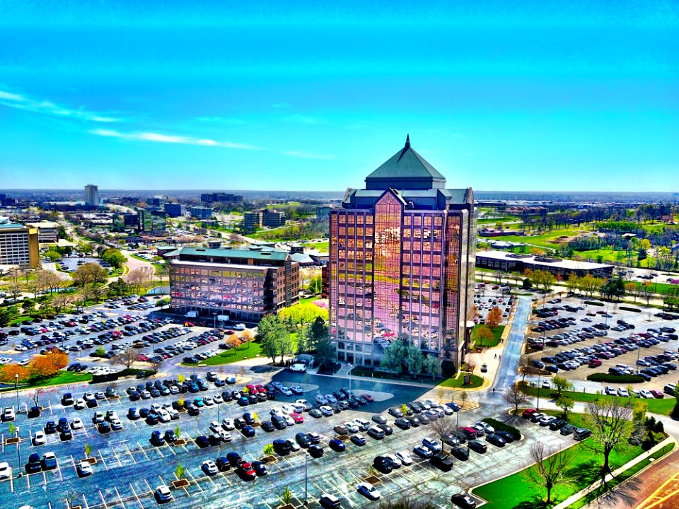 Aerial View Of High Rise