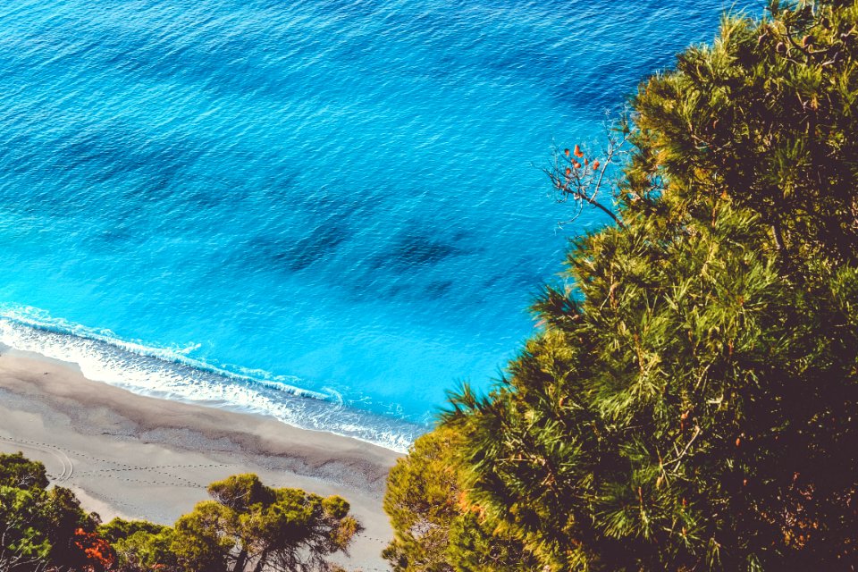 Aerial View Of Seashore