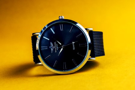 Wristwatch On Orange