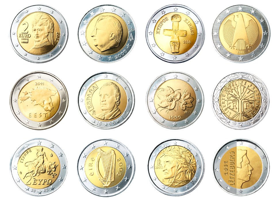 Silver And Gold Round Coin