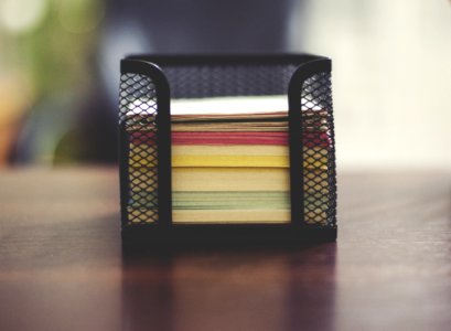 Metal Container With Notes