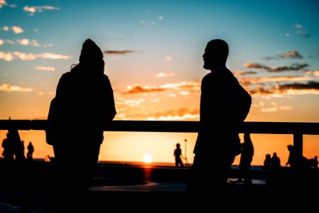 Couple Watching Sunset