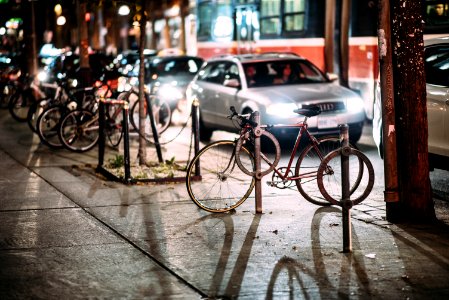 Street Scene At Night photo