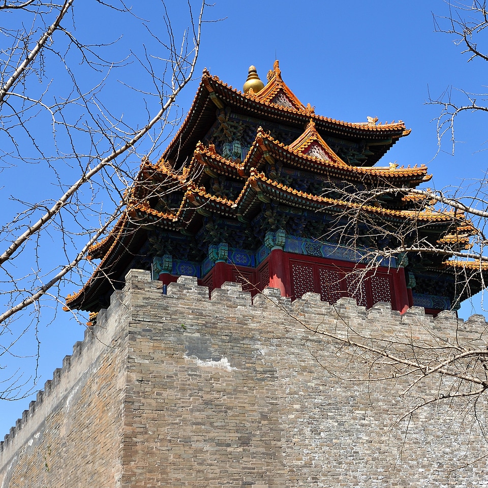 The national palace museum turret beijing