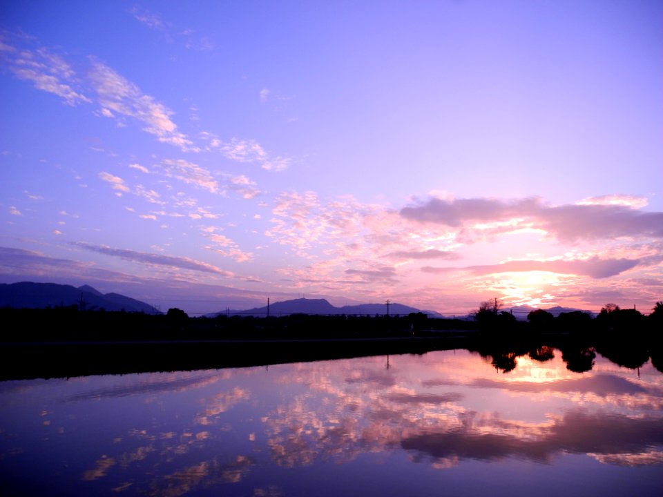Lake At Sunset
