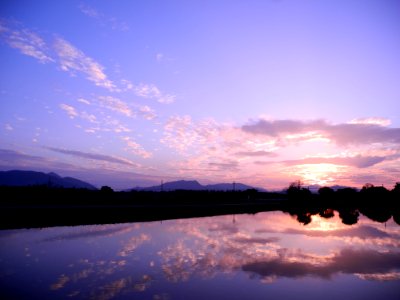 Lake At Sunset photo