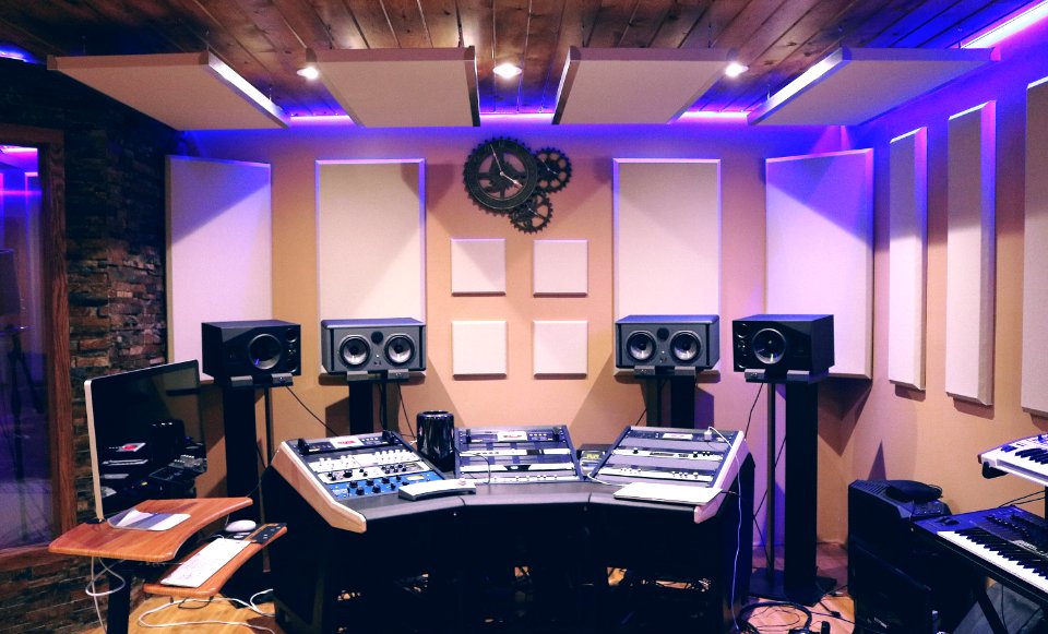 Recording Studio With Ultra Violet Florescent