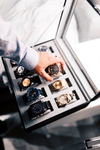 Man Selecting Wristwatch