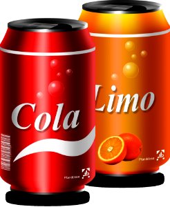 Aluminum Can Drink Soft Drink Orange Drink