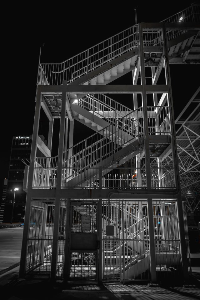 External Stairway At Night