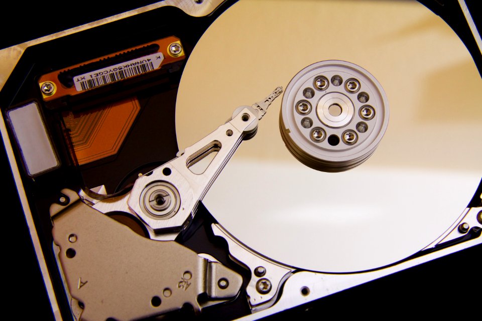 Silver Hard Drive Interals