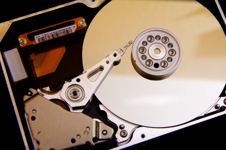 Silver Hard Drive Interals