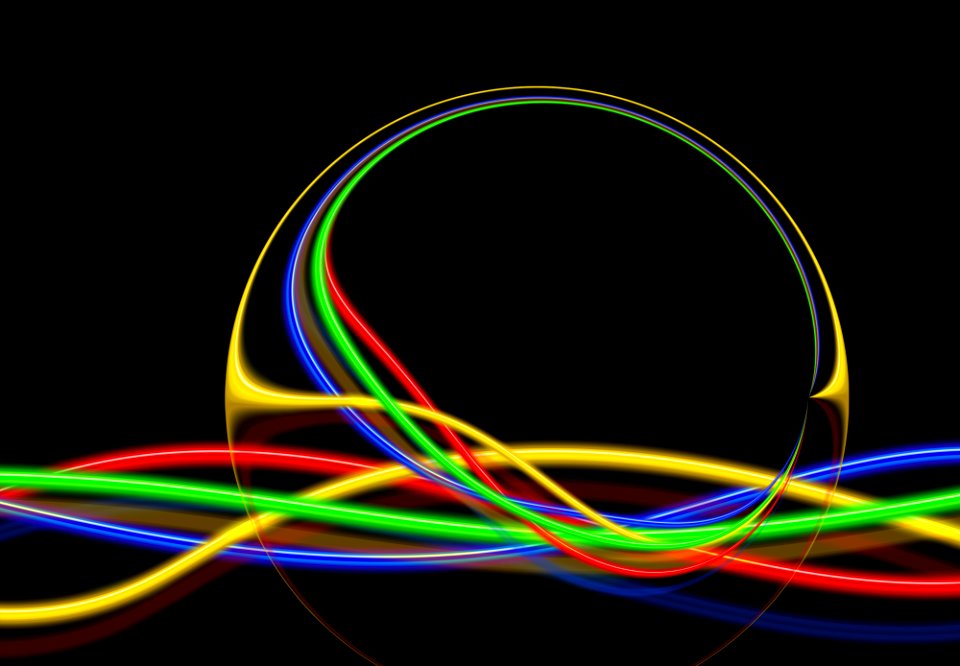 Light Line Circle Computer Wallpaper