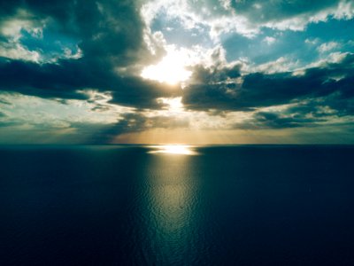 Dawn Over The Ocean