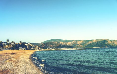 Empty Beach On Sunny Day