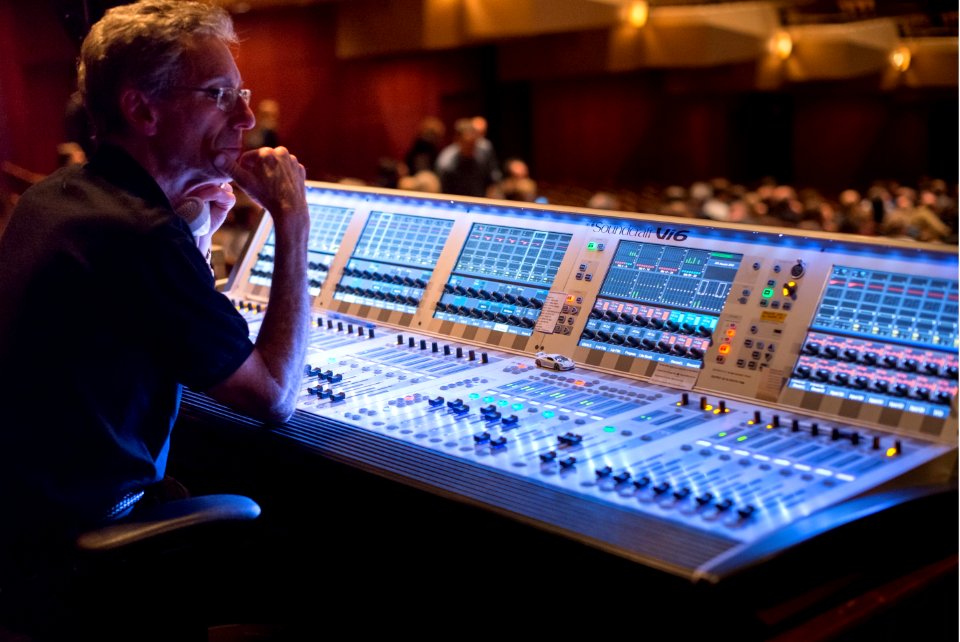 Man At Sound Mixing Console