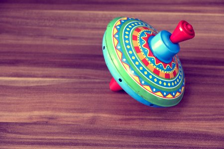 Colorful Spinning Top photo