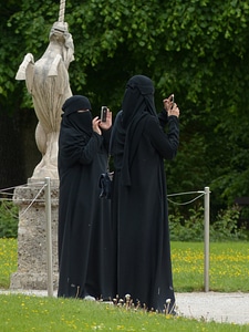 Veiling woman person