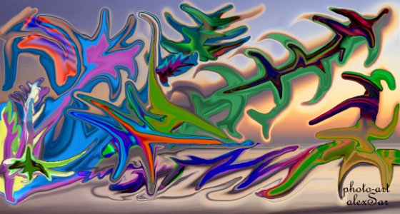 Azure Paint Organism Art photo