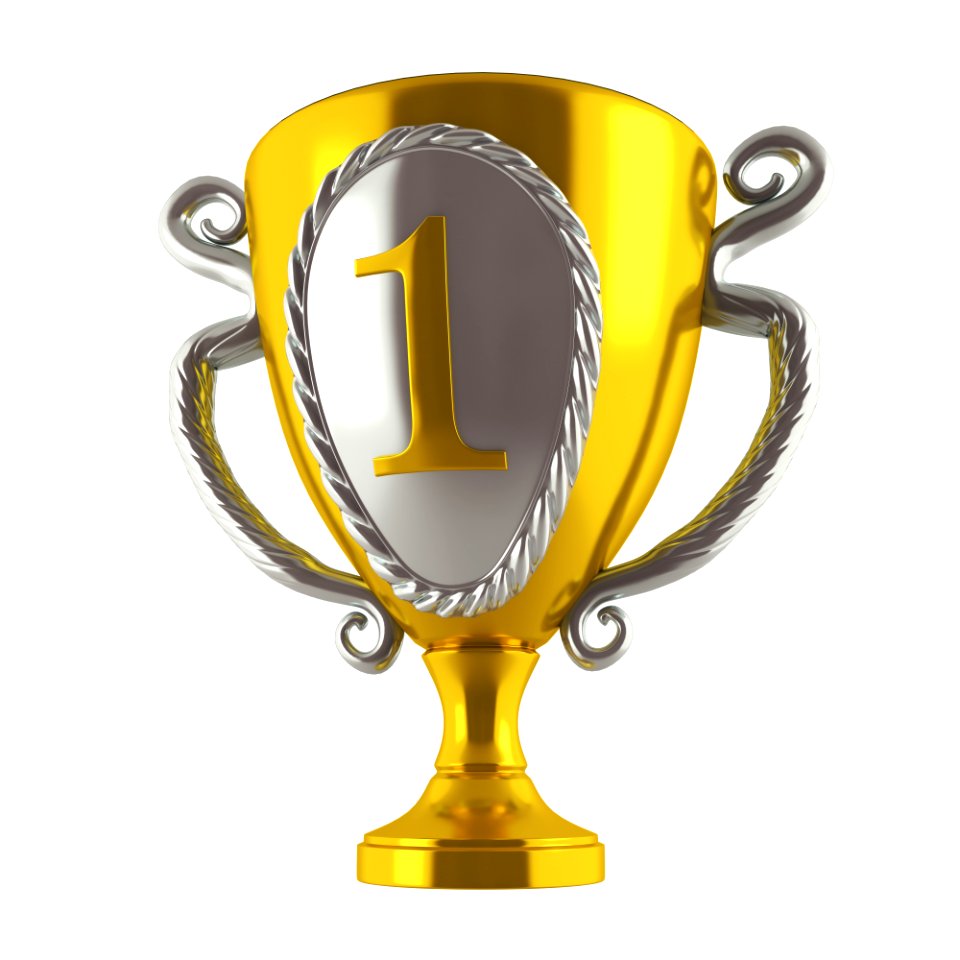 Trophy Yellow Award Product Design