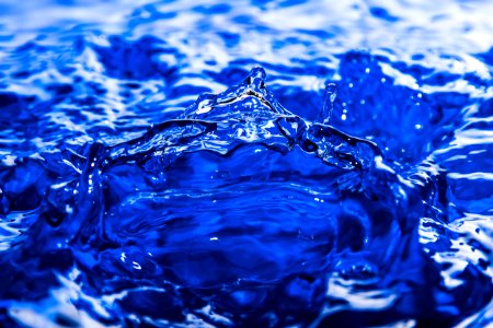 Water Blue Drop Cobalt Blue