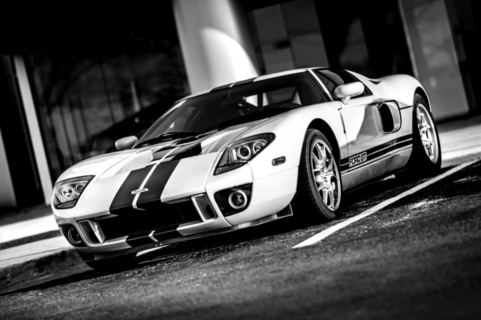 Car Land Vehicle White Black