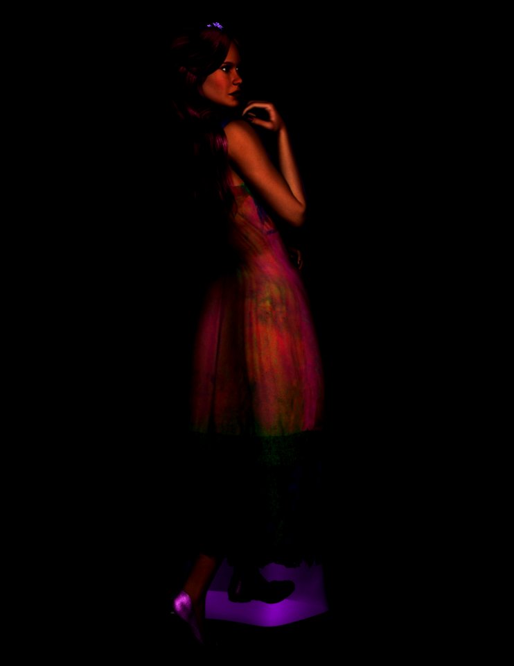 Pink Dress Darkness Purple