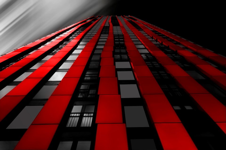 Red Metropolis Landmark Building