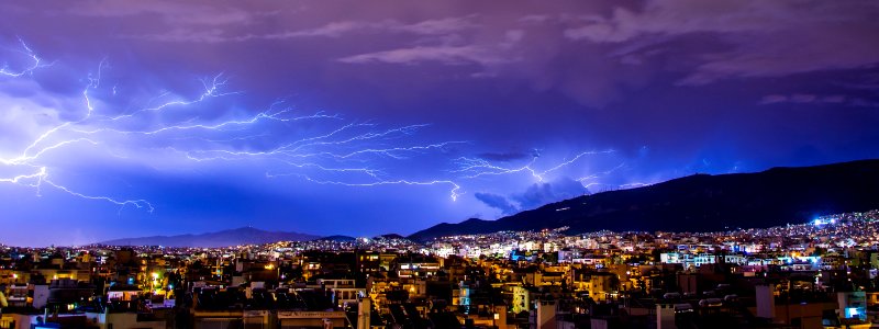 Lightning Sky Thunder City