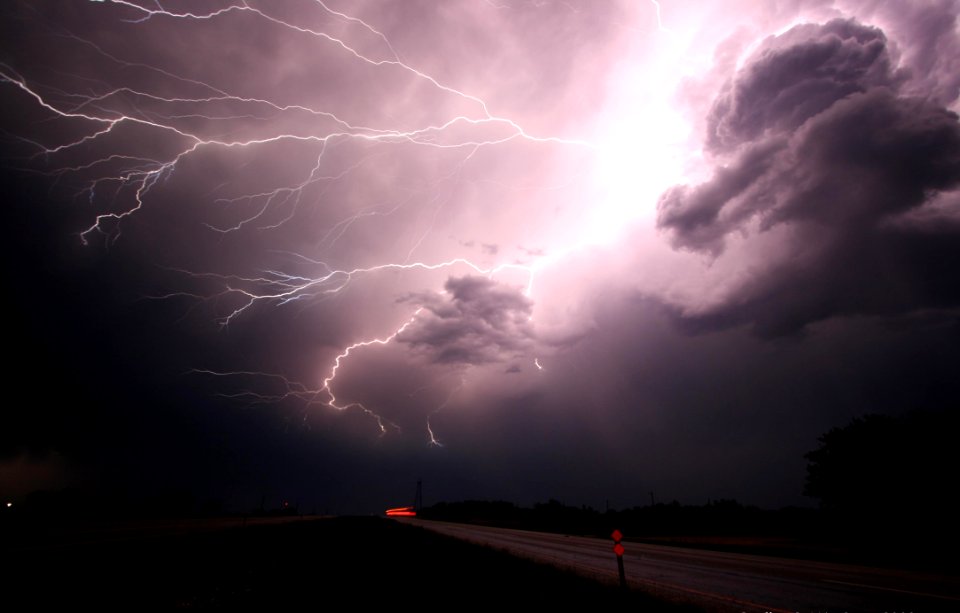 Sky Lightning Thunder Cloud