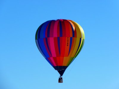 Blue Orange And Yellow Hot Hair Balloon