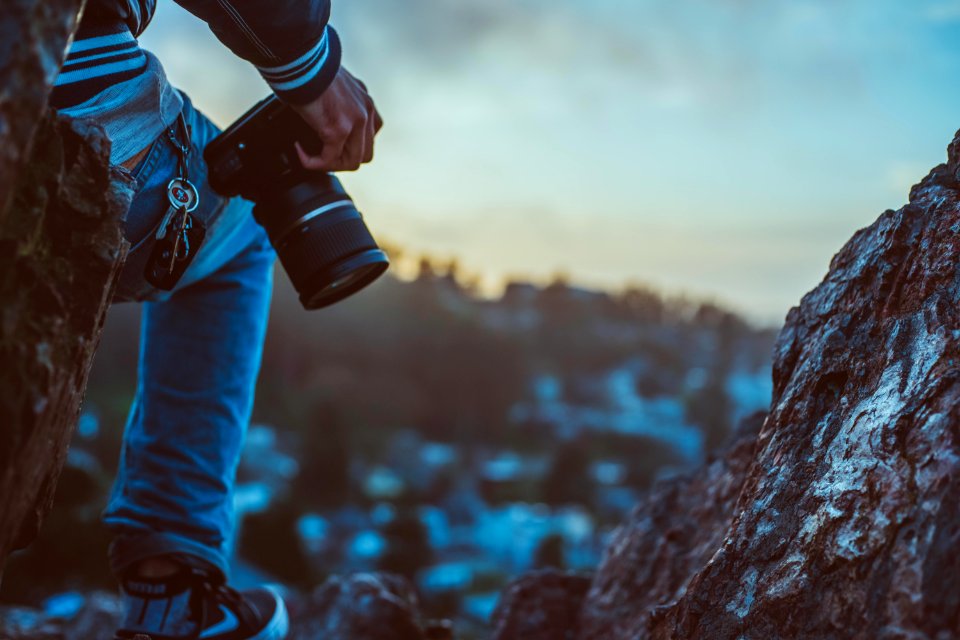 Photographer On Mountain