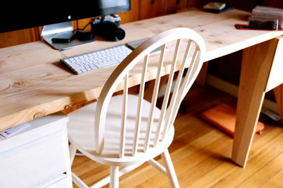 Desk With Computer