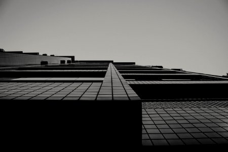 Modern Building In Black And White photo