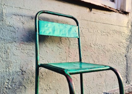 Metal Chair Outdoors