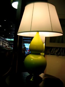 Take 5  Now Closed Sat Lamp And Blurry Bar View