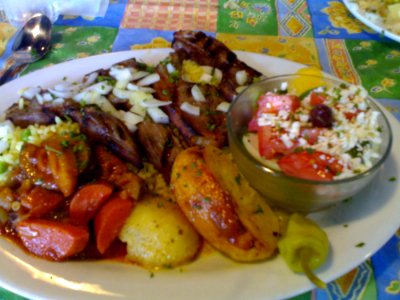 Lamb Chops At Dallas Souvlaki On The Drive - Roland In Vancouver 2369