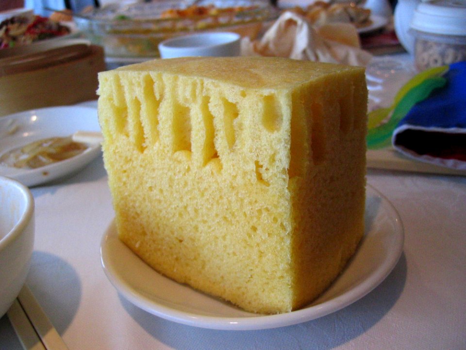 Sponge Cake At Top Cantonese Restaurant