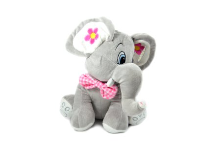 Gray Elephant Plush Toy photo