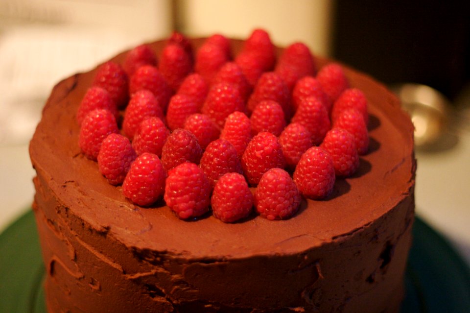 Barbs Chocolate Raspberry Cake 15July06 - 1