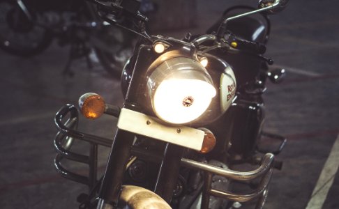 Royal Enfield Vintage Motorcycle photo