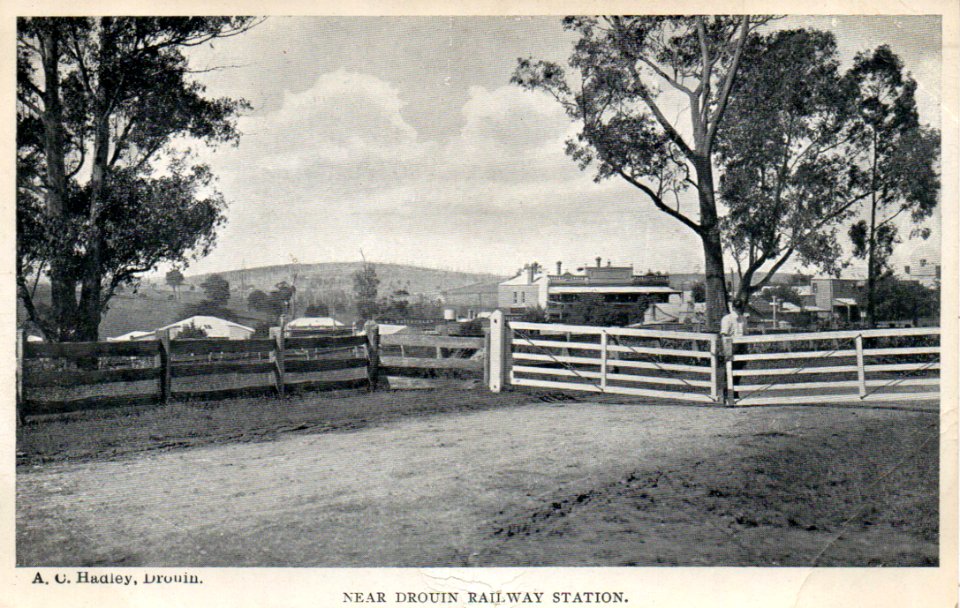 Near Drouin Railway Station Victoria - 1911