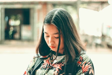 Pensive Asian Girl