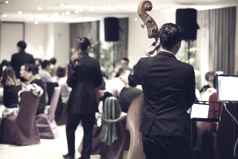 Orchestra Playing In Restaurant
