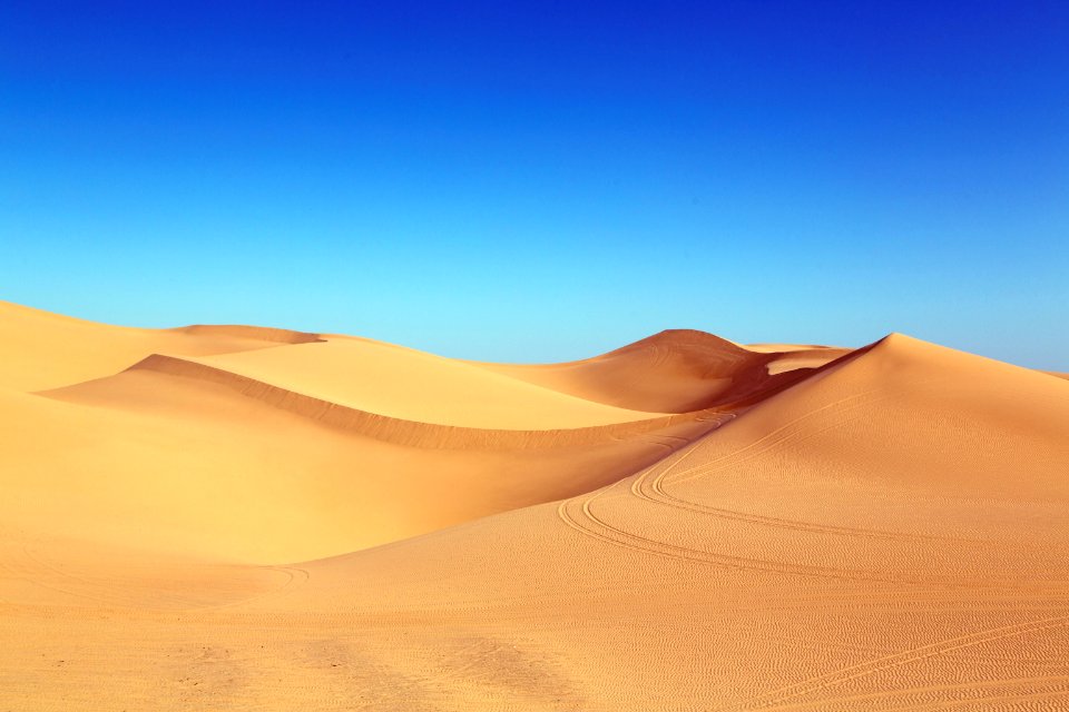 Sand Dunes In The Desert photo