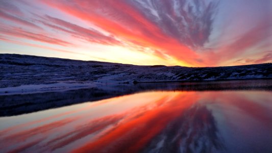 Sky Reflecting On Water