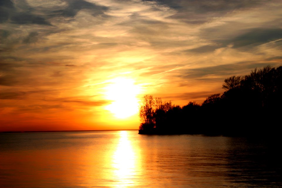 Sunset On Ocean Coastline